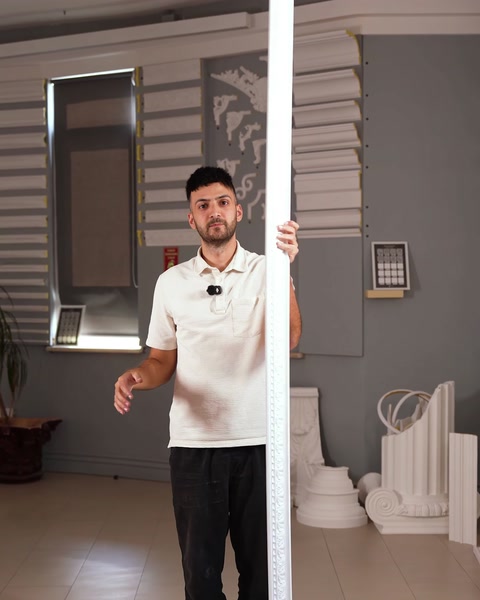 Tall plain profile is compared with decorative showroom mouldings
