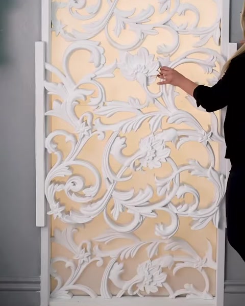 Polure Poliüretan dekupe desenli panel modelleri poliüretan motifli sarmaşık panel imalatı — 0:03