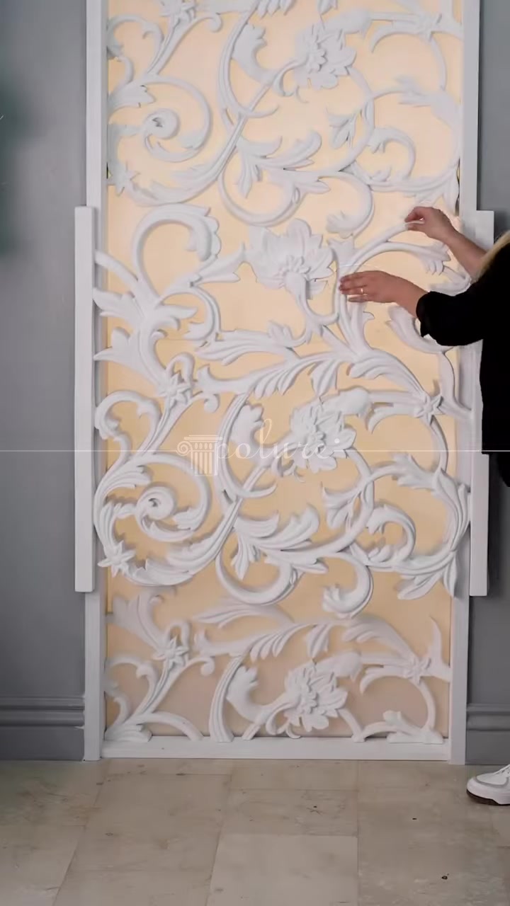 Polure Polyurethane Cut-Out Patterned and Vine Motif Panel Designs