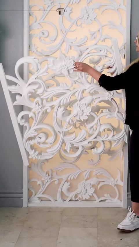 Polure Polyurethane Cut-Out Patterned and Vine Motif Panel Designs