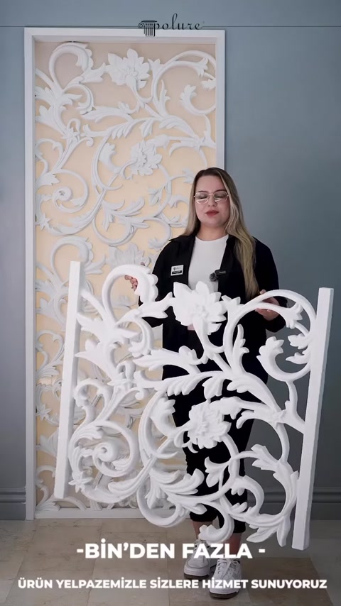 Polure Polyurethane Cut-Out Patterned and Vine Motif Panel Designs