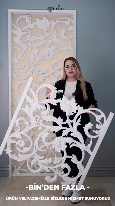 Polure Polyurethane Cut-Out Patterned and Vine Motif Panel Designs