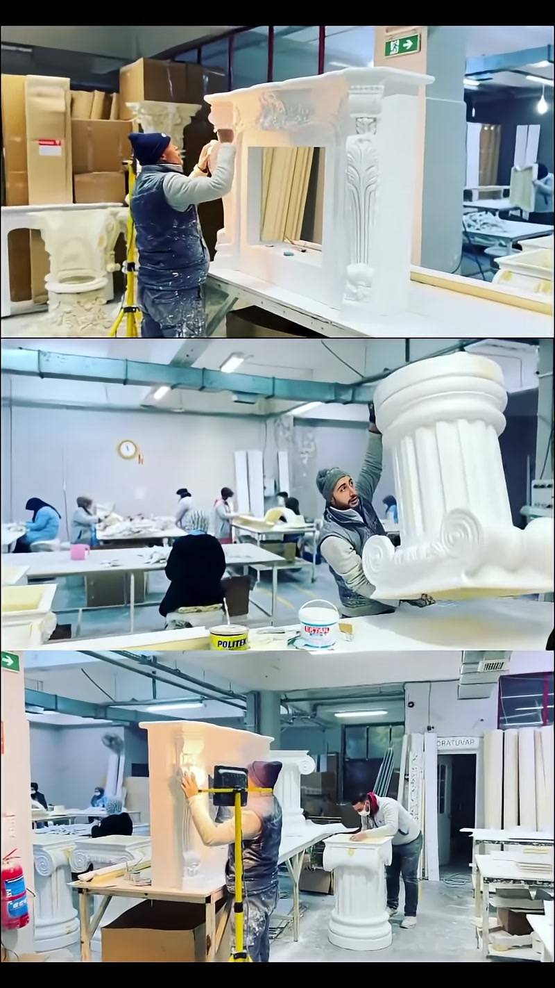 Polyurethane Column-Designed Bistro Table and Decorative Side Table Models