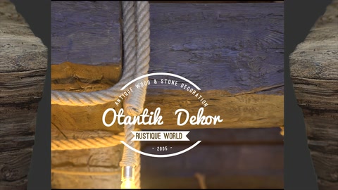 Rustic beam surface shown with pendant ropes and bulb together