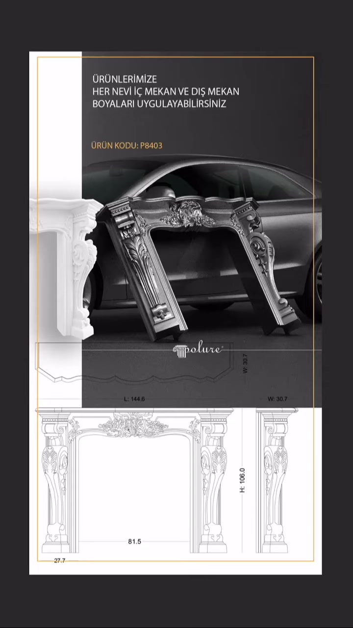 Elegant Interiors with Polure Polyurethane Decorative Fireplace Models