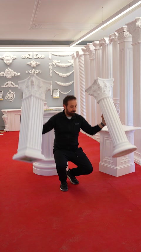 Colonne in Poliuretano Leggere e Resistenti e Tavolini Decorativi