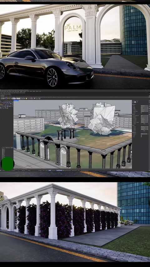 Trasformazione di una Sala Matrimoni a Vienna: Dal Design 3D alla Facciata Decorativa