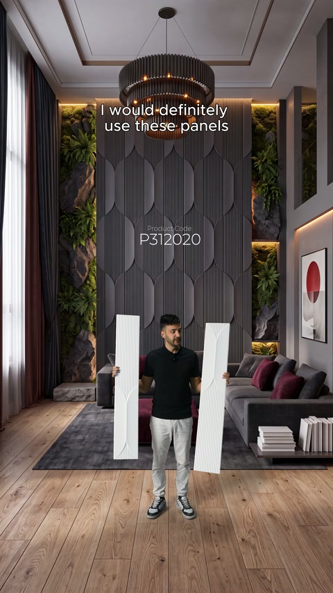 Video demonstrates creating various wall arrangements using individual panel sections.