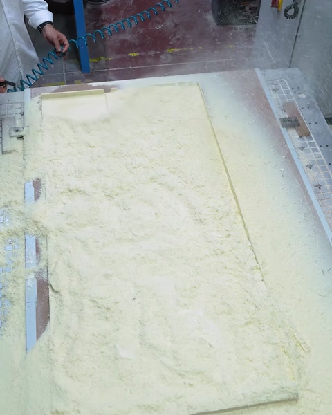 Polyurethane sheet roughly machined on CNC equipment