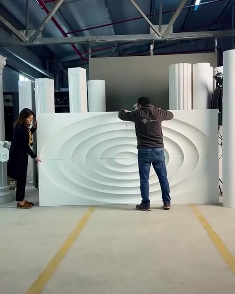3D CNC Rölyef kabartma Poliüretan Özel Pano Panel Modelleri — 0:17