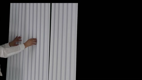 Two panels joined side by side with the seam aligned