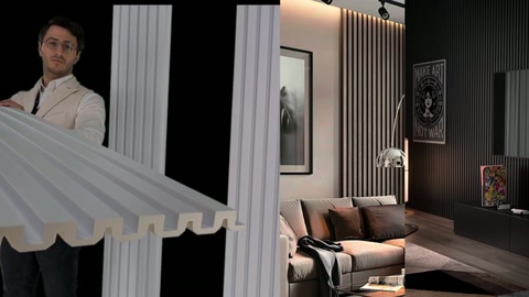 Horizontal panel section is compared with decorative bedroom application.