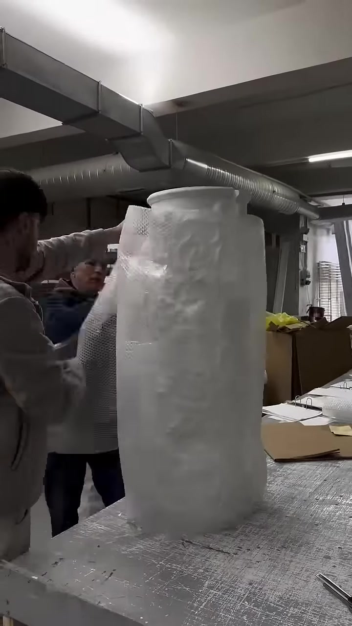 Polyurethane Trim, Column and Cornice Molding Production and Packaging