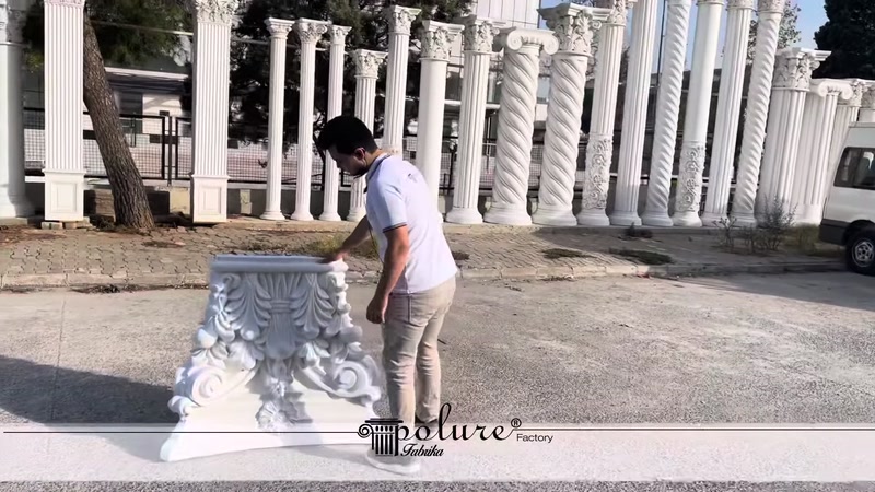 Modelli di capitelli per colonne in poliuretano con diametro di 20, 30, 40, 50 e 60 cm
