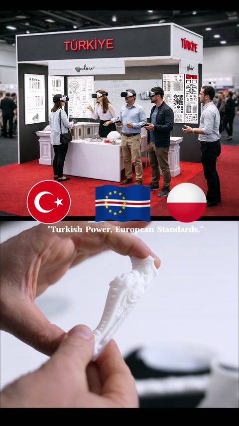 Esnek dekoratif süsleme parçasının elle bükülerek tanıtılması