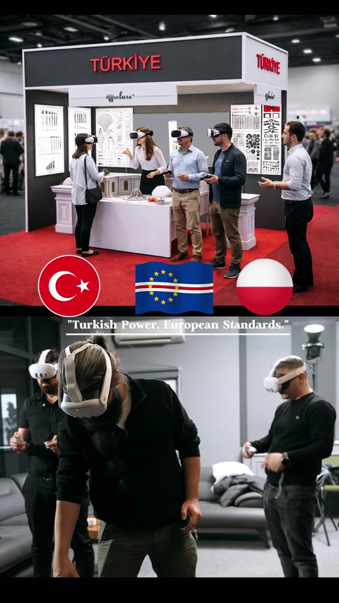 Sanal gerçeklik gözlükleriyle showroom deneyimi yaşayan katılımcılar