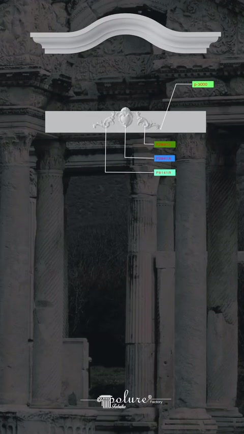 Il profilo della cornice ricurva viene posizionato sulla parte superiore del pezzo diritto
