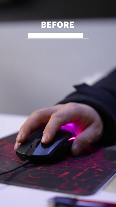 Expert hand using a computer mouse during design work