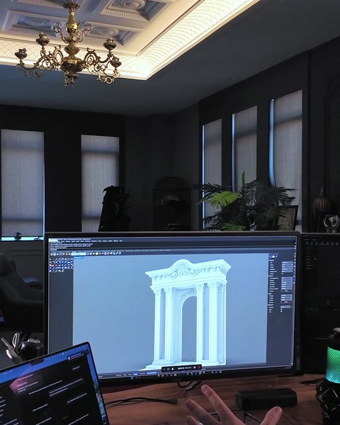 From 3D Drawing to AI: Designing a Wedding Venue Entrance Portal