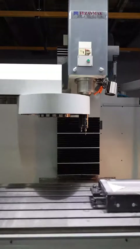 Video shows the initial stage of decorative panel production on a CNC machine