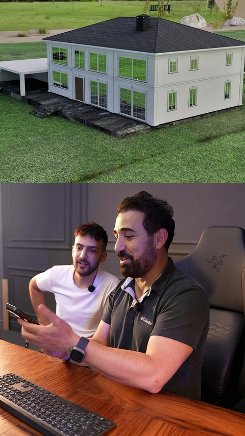The facade design is presented in a three-dimensional environment together with the terrain texture