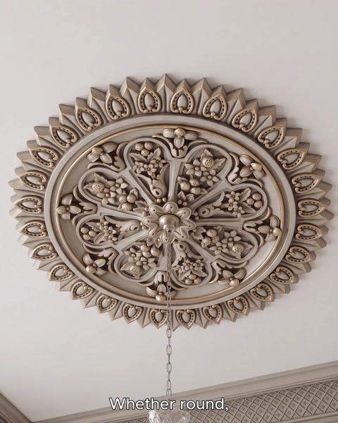 Rosone da soffitto ovale color bronzo con catena per lampadario a sospensione
