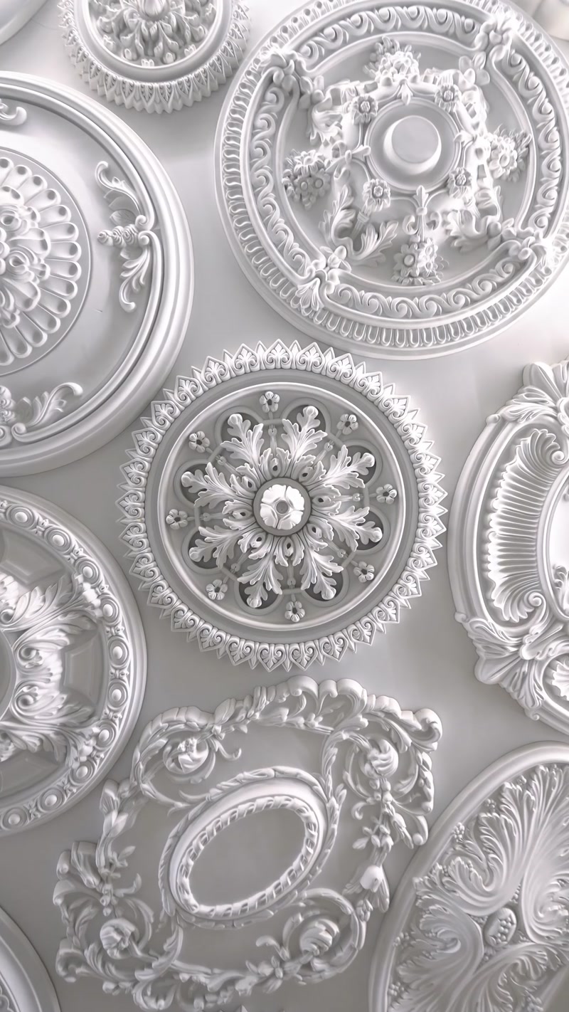 Polyurethane Ceiling Medallions & Domes - 25 Models for Luxury Interiors