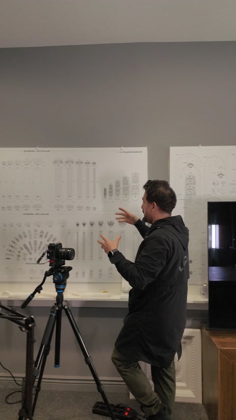 Product library board supports selection of scaled decorative profiles