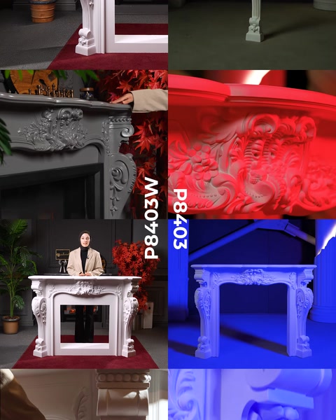 P8403 and P8403W Decorative Electric Fireplaces with and without Firebox Options — 0:05