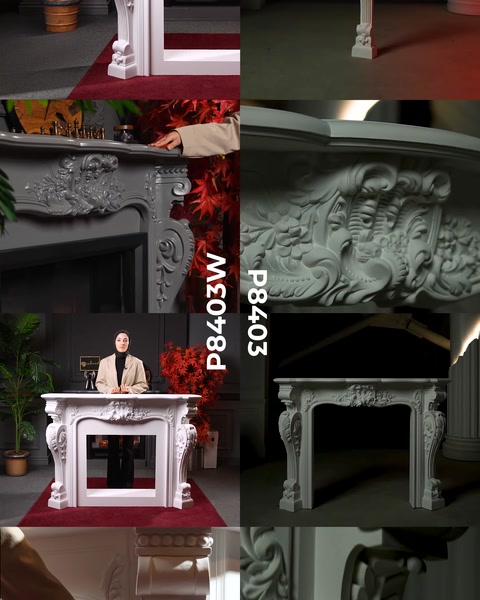 P8403 and P8403W Decorative Electric Fireplaces with and without Firebox Options — 0:07