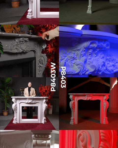 P8403 and P8403W Decorative Electric Fireplaces with and without Firebox Options — 0:08