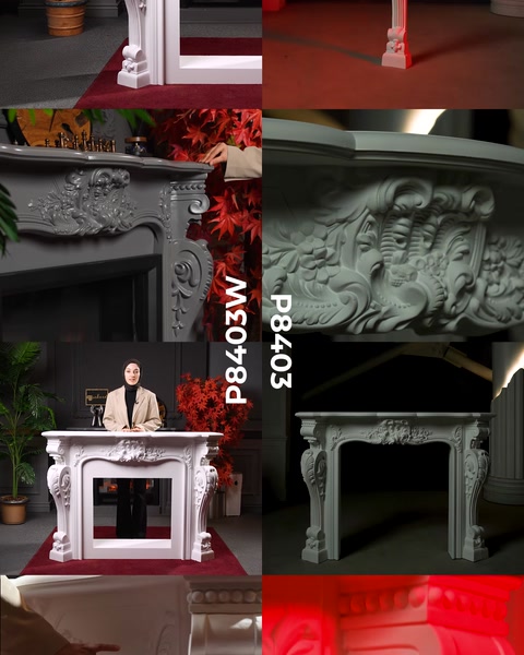 P8403 and P8403W Decorative Electric Fireplaces with and without Firebox Options — 0:10