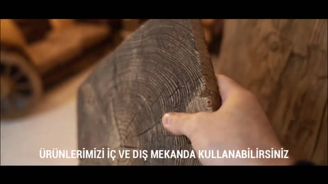 Kütük biçimli dekoratif parçanın kesit ve yüzey ayrıntıları