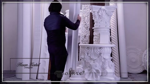Columns, profiles, and embossed ornaments are shown together
