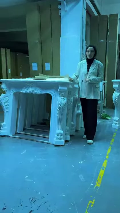 Polyurethane Decorative Ready-Made Fireplace Models