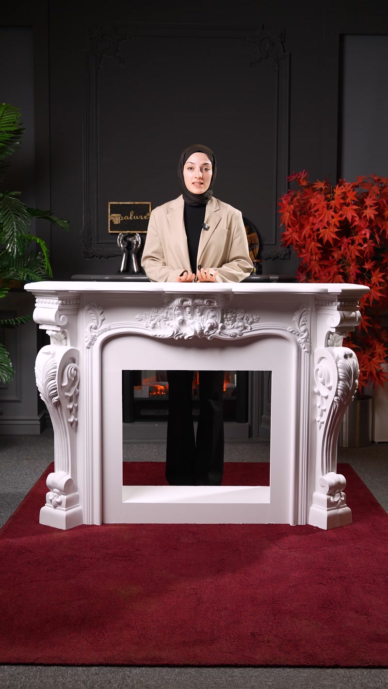 Polyurethane Fireplace Models: Realistic Fireplace Effect and Decorative Details