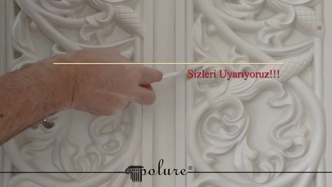 Rivestimento separatore poliuretano decorazione polistirolo vernice qualità — 0:07