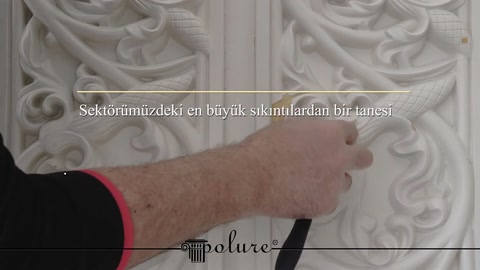 Rivestimento separatore poliuretano decorazione polistirolo vernice qualità — 0:24