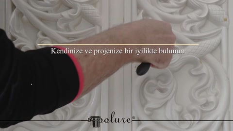 Rivestimento separatore poliuretano decorazione polistirolo vernice qualità — 0:36