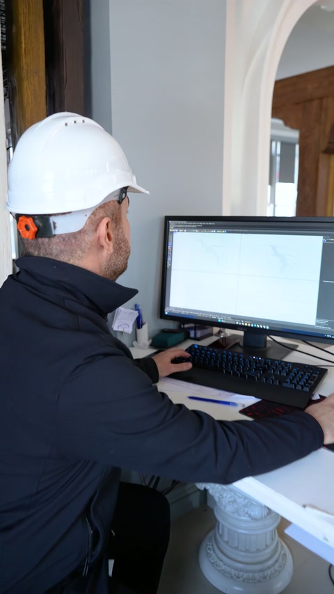 Teknik çizim programı açılarak profilin kesit hatları hazırlanıyor