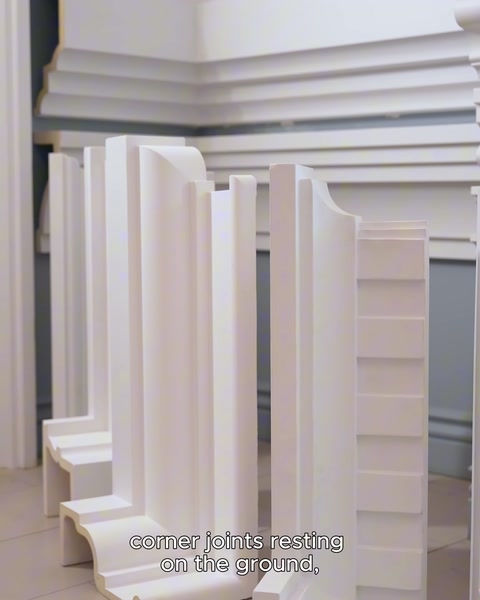 Profili decorativi verticali che mostrano opzioni di superficie e dimensione diverse.
