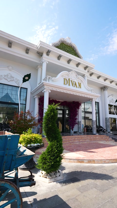 Classical facade application highlighting columns, door surround and soffit brackets.