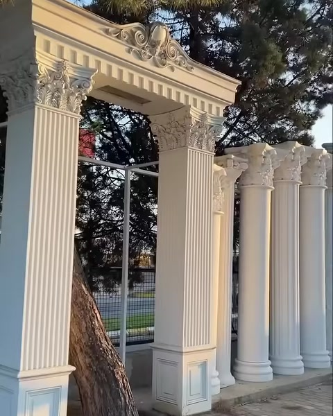Polure Poliüretan Sütun Başlıkları ile Modern ve Klasik Mimari Dokunuşlar — 0:06