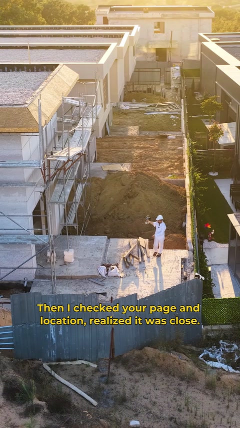 Villa çevresindeki tarama çalışması üst açıdan bütün olarak görülüyor