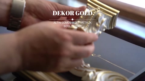 Vernice per esterni giallo oro a base solvente Dekorgold – Best Elite Exterior Gold Paint — 0:04
