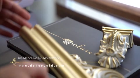 Vernice per esterni giallo oro a base solvente Dekorgold – Best Elite Exterior Gold Paint — 0:11