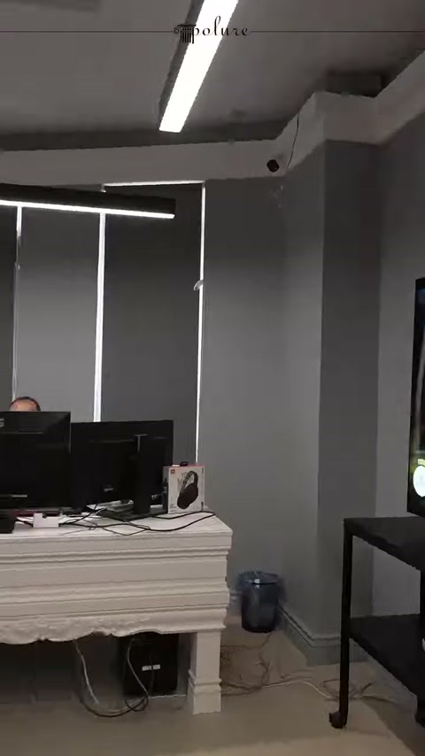 Applicazione decorativa della colonna e profili a soffitto visibili nell'area di lavoro