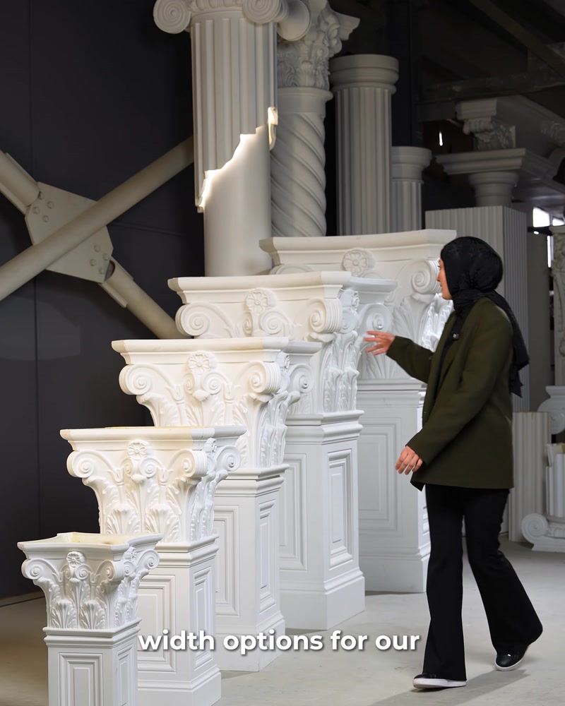 Eleganza architettonica in ogni scala: capitelli di colonna Polure