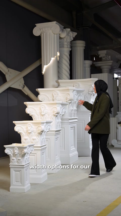Architectural Elegance in Every Scale: Polure Column Capitals
