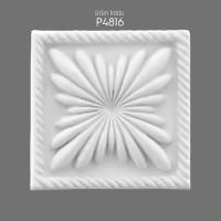 Kare Poliüretan Dekoratif Süsleme ve Motif Modelleri